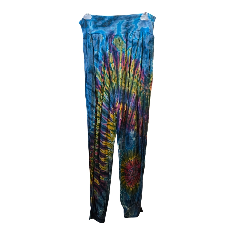 Colorful Womens Tie-Dye Harem pants With Pockets Yoga Pants